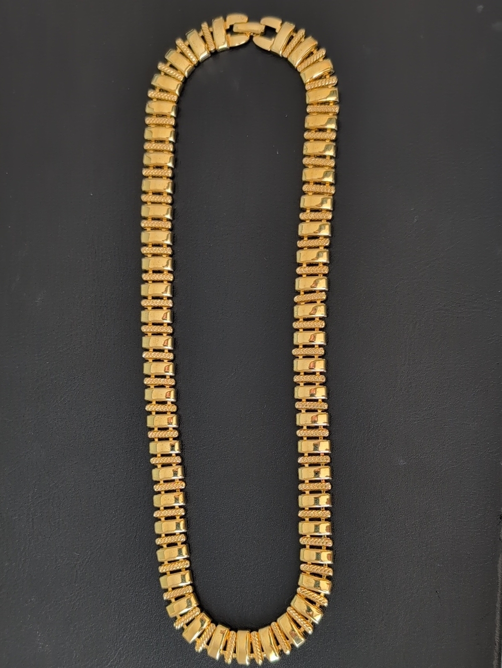 Vintage Napier Gold Tone Box-Link Chain Necklace PAT 4.774.743